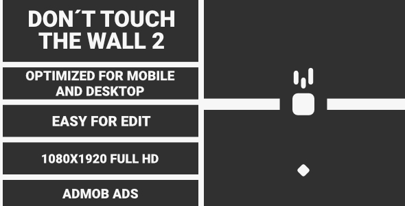 Don't Touch The Wall 2 (HTML5 Game + Construct 3) - CodeCanyon Item for Sale