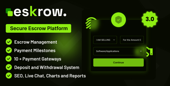 Eskrow - Secure Escrow Platform - CodeCanyon Item for Sale