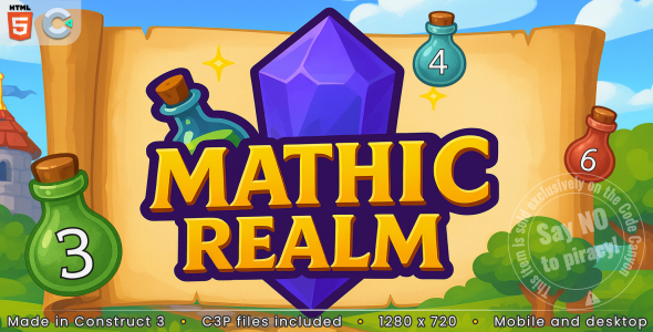Mathic Realm - HTML5 Math game - CodeCanyon Item for Sale