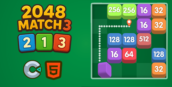 2048 Match 3 - Html5 (Construct3) - CodeCanyon Item for Sale