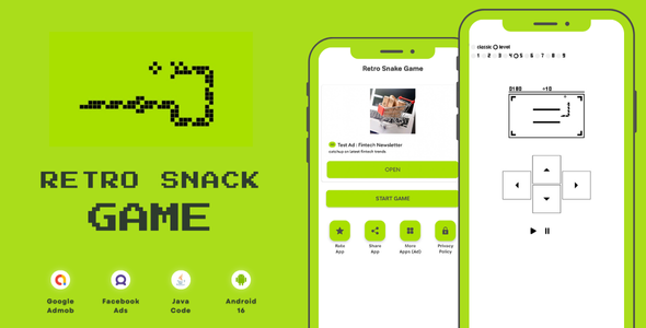 Retro Snack Game with AdMob Facebook Ads Android - CodeCanyon Item for Sale