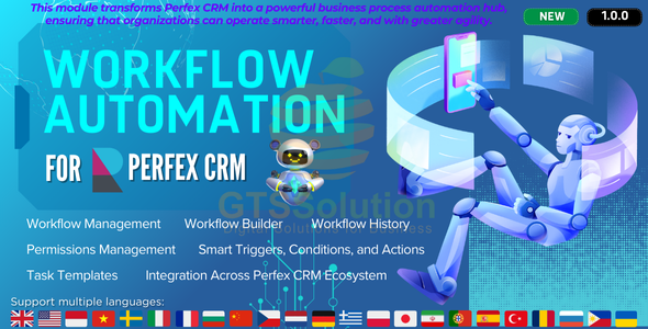 Workflow Automation module for Perfex CRM - CodeCanyon Item for Sale