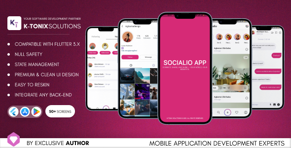 SOCIALIO— Instagram Clone Flutter UI Kit - CodeCanyon Item for Sale
