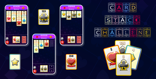 Card Stack Challenge - HTML5 Game with Admob Ads - CodeCanyon Item for Sale