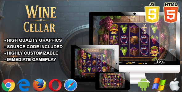 Wine cellar - HTML5 Slot Machine - CodeCanyon Item for Sale