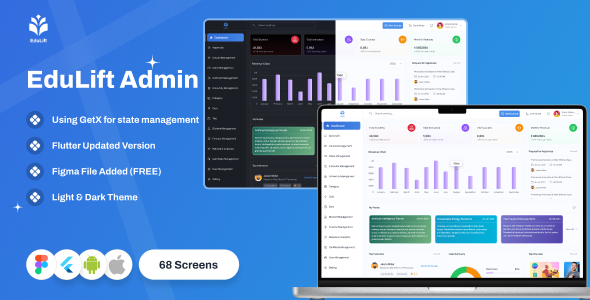 EduLift Admin Portal – Flutter Education Dashboard Template with PWA & Multi-Platform Support - CodeCanyon Item for Sale