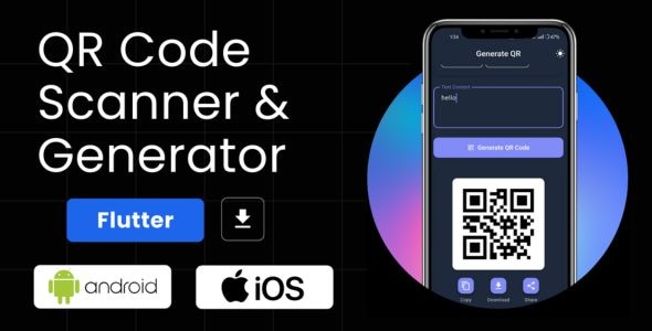 QR Scanner Pro - Flutter QR Code Scanner & Generator - CodeCanyon Item for Sale