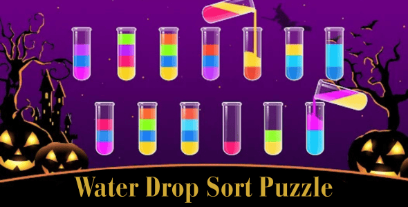 Water Drop Sort HTML5 Puzzle - CodeCanyon Item for Sale