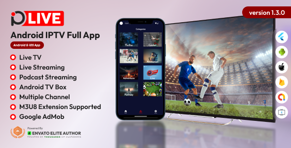 IPLive - Android IPTV Full App - CodeCanyon Item for Sale