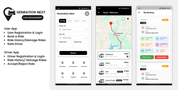 GN Cab – Cab Booking, Taxi Booking Flutter, PHP Laravel - CodeCanyon Item for Sale