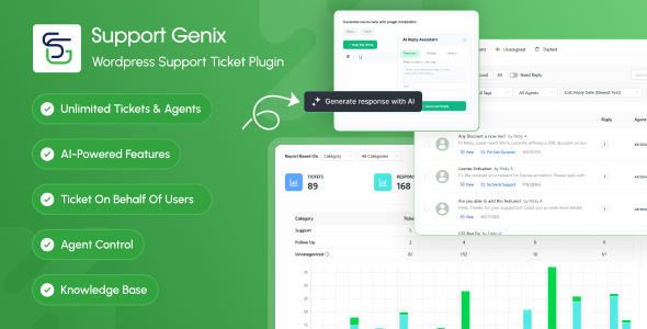 Support Genix – WordPress Support Ticket Plugin - CodeCanyon Item for Sale