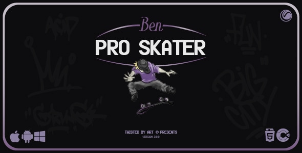 Ben Pro Skater - HTML5 Game Template - CodeCanyon Item for Sale