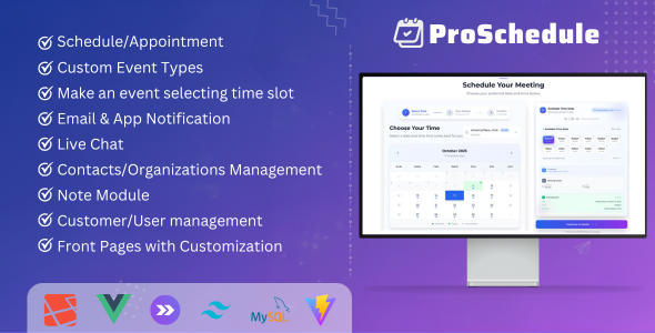 ProSchedule: AI Appointment Booking Software - CodeCanyon Item for Sale