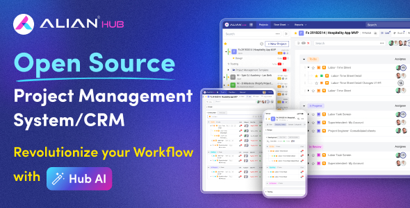 AlianHub - Open Source Project Management System/CRM - CodeCanyon Item for Sale
