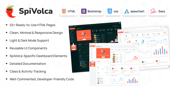 SpiVolca – Restaurant Admin Dashboard - CodeCanyon Item for Sale