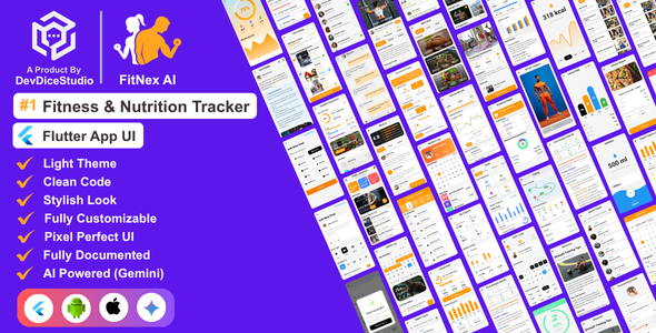 AI Fitness & Nutrition Flutter App Template | Workout, Meal Plan & Tracker - CodeCanyon Item for Sale