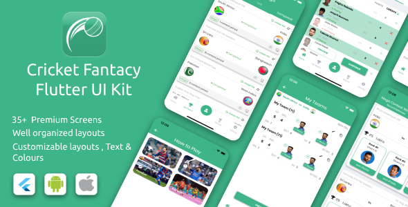 Cricket Fantasy Android App Template + iOS App Template | Flutter | Cricket Fantasy Game Dream11 - CodeCanyon Item for Sale