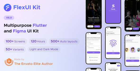 FlexUI Kit Flutter - Best Flutter UI Kit - CodeCanyon Item for Sale