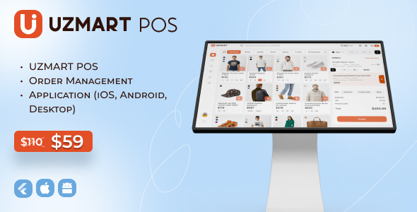 Uzmart POS + Order Managment (iOS, Android, Desktop) - CodeCanyon Item for Sale