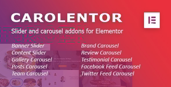 Carolentor: Advanced slider and carousel addons for Elementor WordPress plugin - CodeCanyon Item for Sale