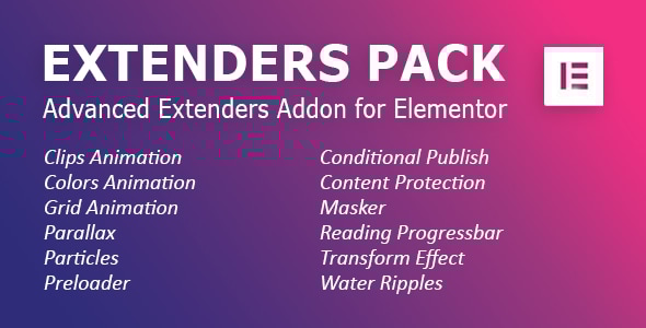 Extenders Pack: Advanced Extenders Addon for Elementor WordPress Plugin - CodeCanyon Item for Sale