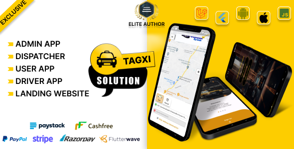 Tagxi - Complete Taxi Booking Solution - CodeCanyon Item for Sale