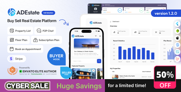 AdEstate - Real Estate Marketplace for Buying & Selling Properties Platform - CodeCanyon Item for Sale