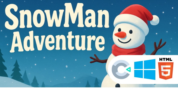 SnowMan Aventures - HTML5 Game - Construct 3 - CodeCanyon Item for Sale