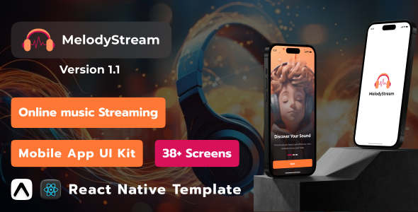 MelodyStream Music Streaming Mobile App React Native Template - CodeCanyon Item for Sale