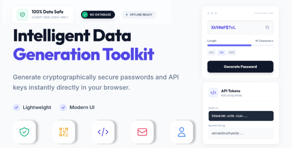 KeySynth - Secure Client-Side Data & Token Generator (HTML5) - CodeCanyon Item for Sale