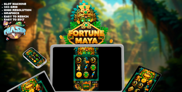 Fortune Maya - HTML 5 Slot Machine Game | Source Code - CodeCanyon Item for Sale