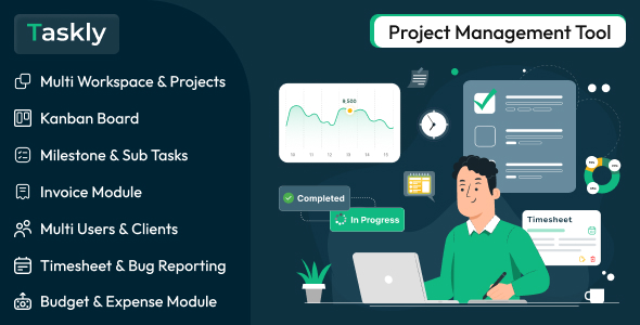 TASKLY – Project Management Tool - CodeCanyon Item for Sale