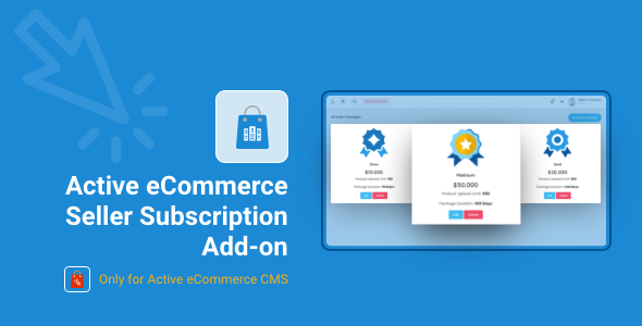 Active eCommerce Seller Subscription Add-on - CodeCanyon Item for Sale