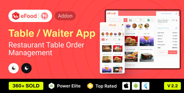 eFood - Table/Waiter App - CodeCanyon Item for Sale