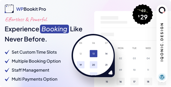 WPBookit Pro - Appointment Booking Plugin for WordPress - CodeCanyon Item for Sale