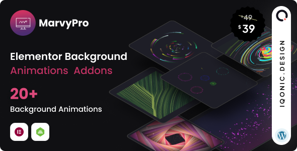 MarvyPro - Background Animations for Elementor - CodeCanyon Item for Sale