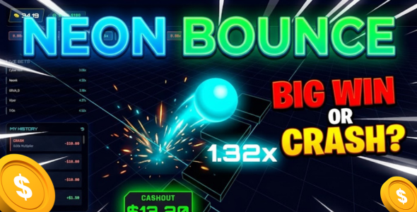 Neon Bounce HTML5 Game - CodeCanyon Item for Sale