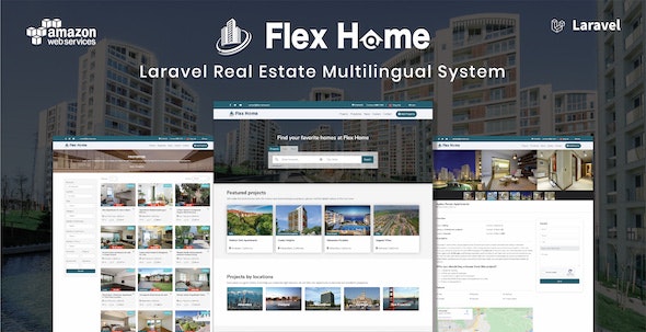 Flex Home - Laravel Real Estate Multilingual System - CodeCanyon Item for Sale