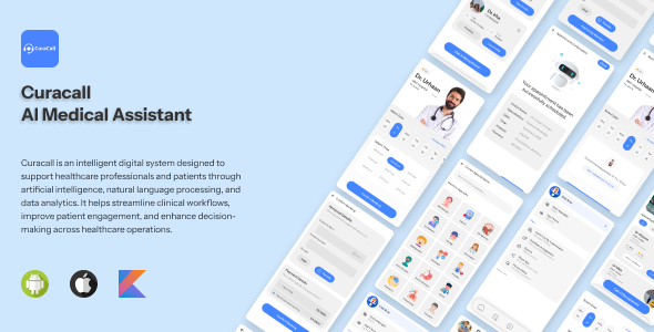 CuraCall AI – Flutter UI Kit - CodeCanyon Item for Sale