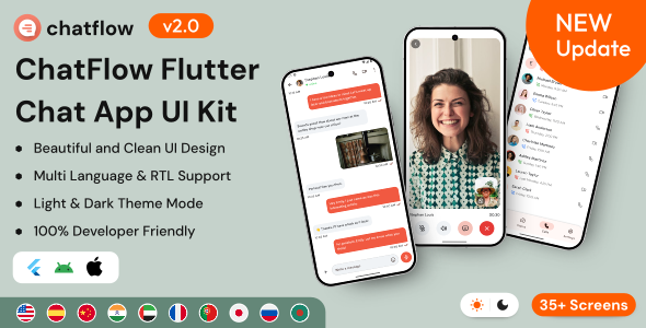 ChatFlow - Flutter Chat App UI Kit - CodeCanyon Item for Sale
