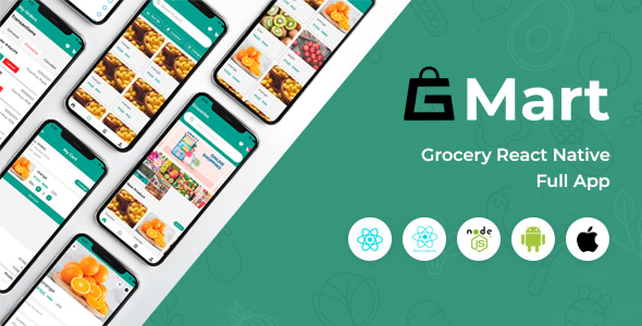Gmart - E-commerce React Native App with React Admin and REST API - CodeCanyon Item for Sale