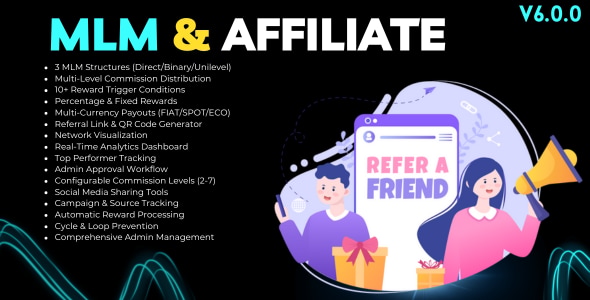 MLM & Affiliate System for Bicrypto - Multi-Level Marketing, Referral Rewards & Network Commissions - CodeCanyon Item for Sale