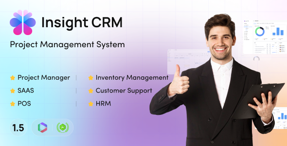 Insight Crm Saas - Laravel Project Manager, Pos, Hrm, Inventory Manager, Customer Support - CodeCanyon Item for Sale