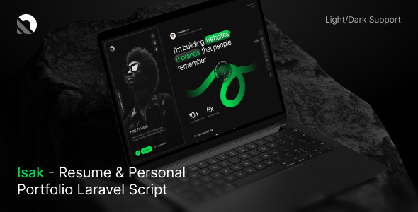 Isak - Resume & Personal Portfolio Laravel Script - CodeCanyon Item for Sale