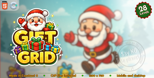 Gift Grid - HTML5 Casual game - CodeCanyon Item for Sale