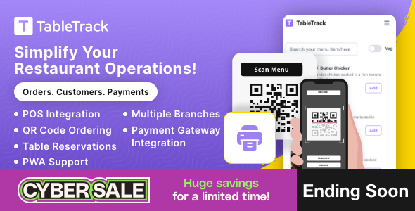 TableTrack - The Complete SaaS Restaurant Management Solution - CodeCanyon Item for Sale