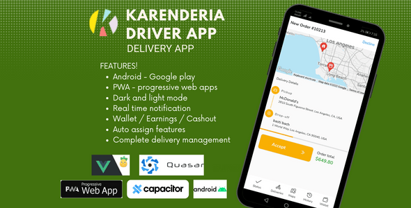 Karenderia Driver App - CodeCanyon Item for Sale