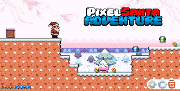 Pixel Santa Adventure - Construct Game - CodeCanyon Item for Sale