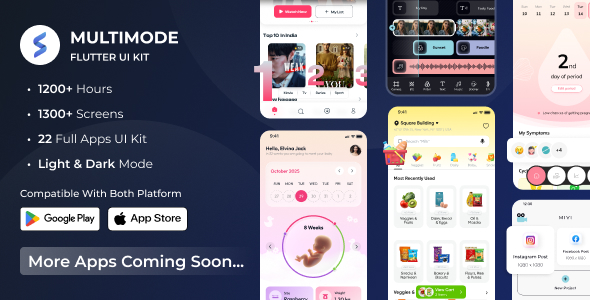 Multimode Flutter Apps - Flutter UI Kit - CodeCanyon Item for Sale