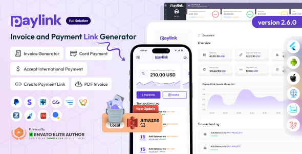PayLink - Invoice and Payment Link Generator Full Solution by AppDevsX